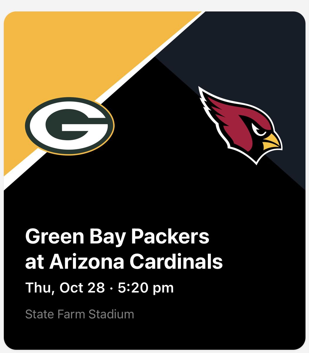 Green Bay Packers VS Arizona Cardinals 
