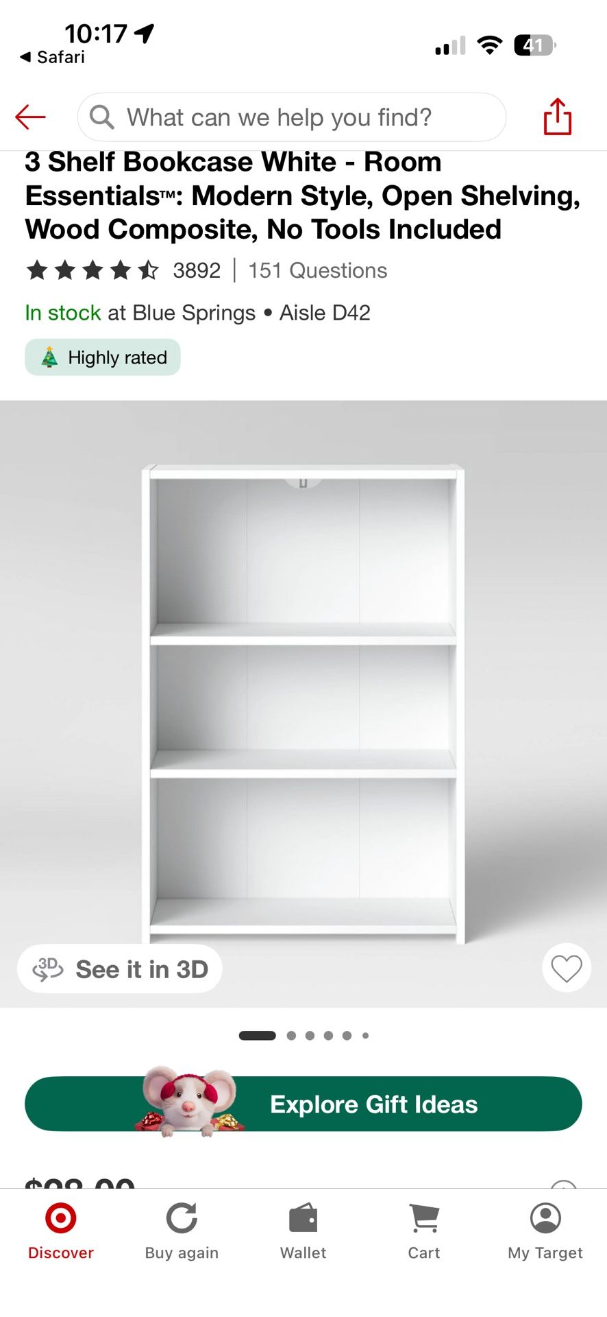 2 Bookshelves Perfect Condition