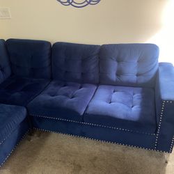 Blue Sectional couch