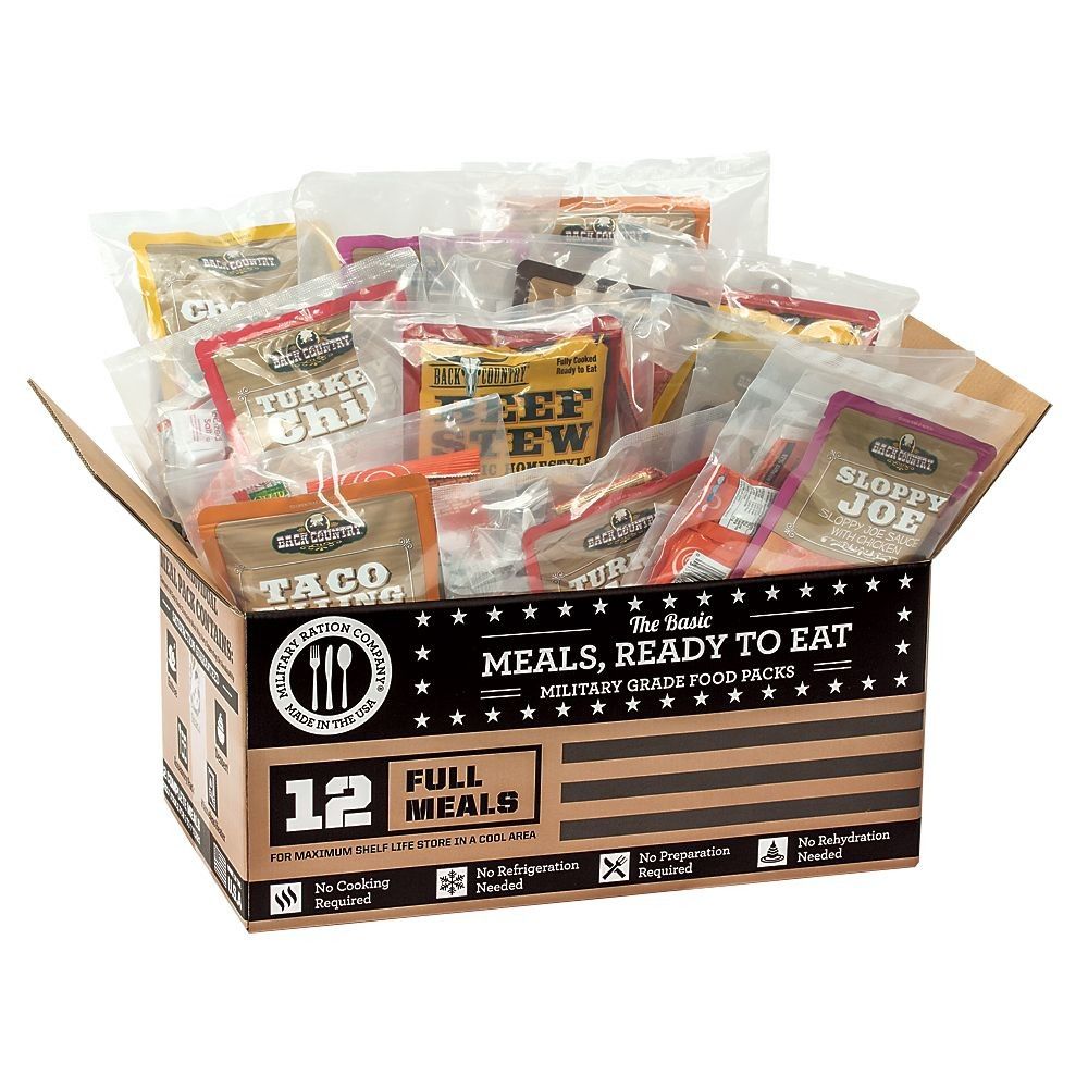 Military Ration Co MREs Cilvlian New Production Dates 50 Box Pallet Only
