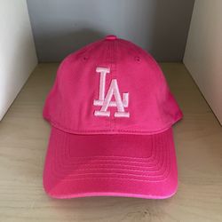 Hot Pink LA Embroidered Hat