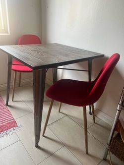 Modern Dining Table & 2 Chairs Set