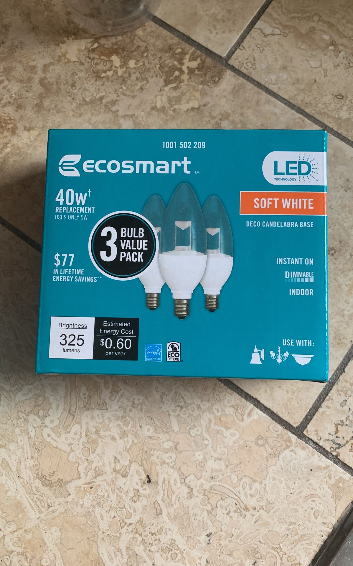 Led Light Bulbs. Candelabra Base.