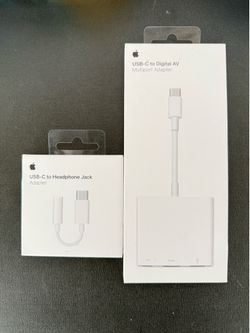 Apple USB-C to Digital AV, USB-C - Headphone Jack
