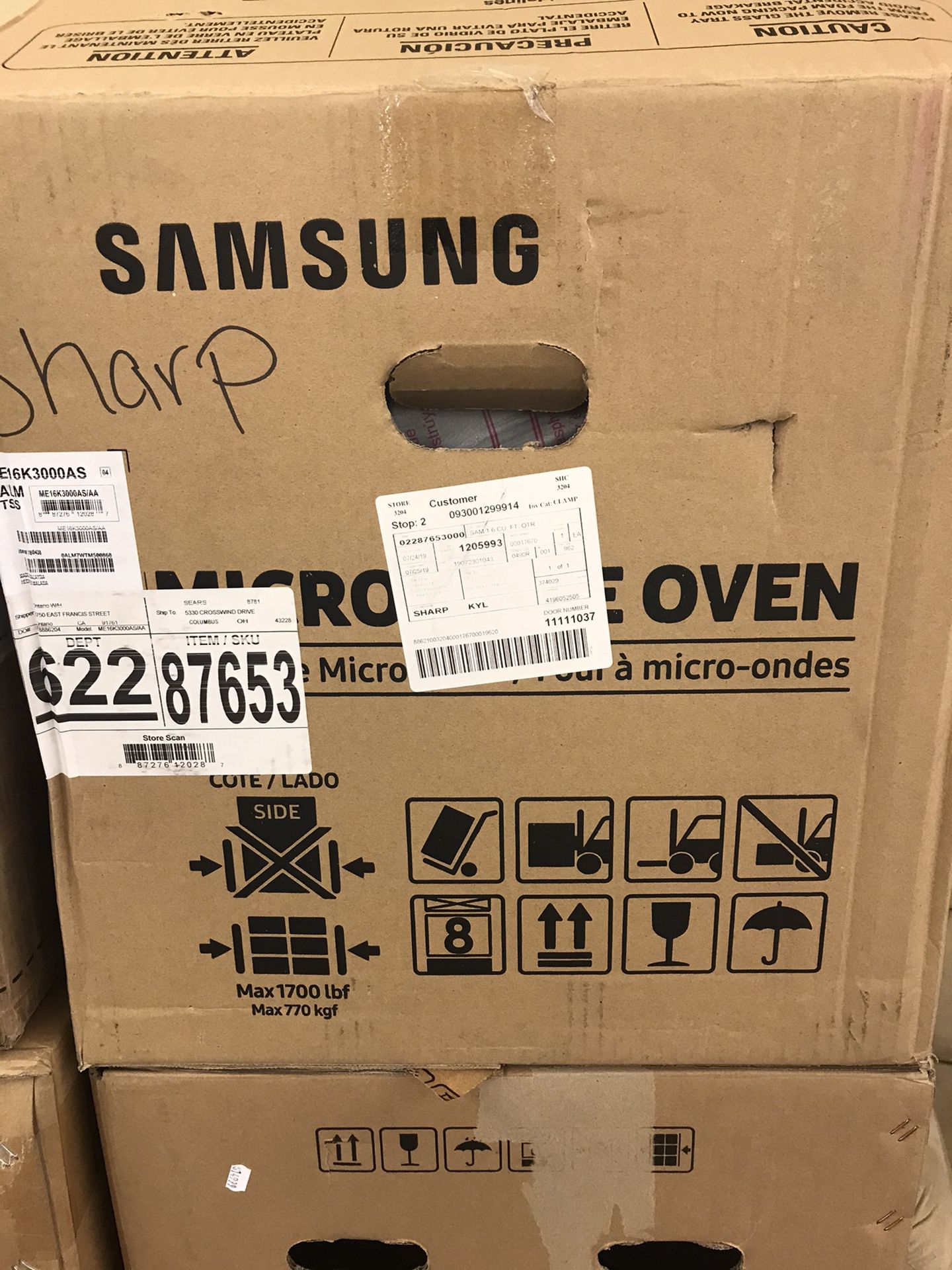 Samsung microwave oven over the range brand-new in the box regular to $249.99 On sale for $149.99 4 to choose from new open box