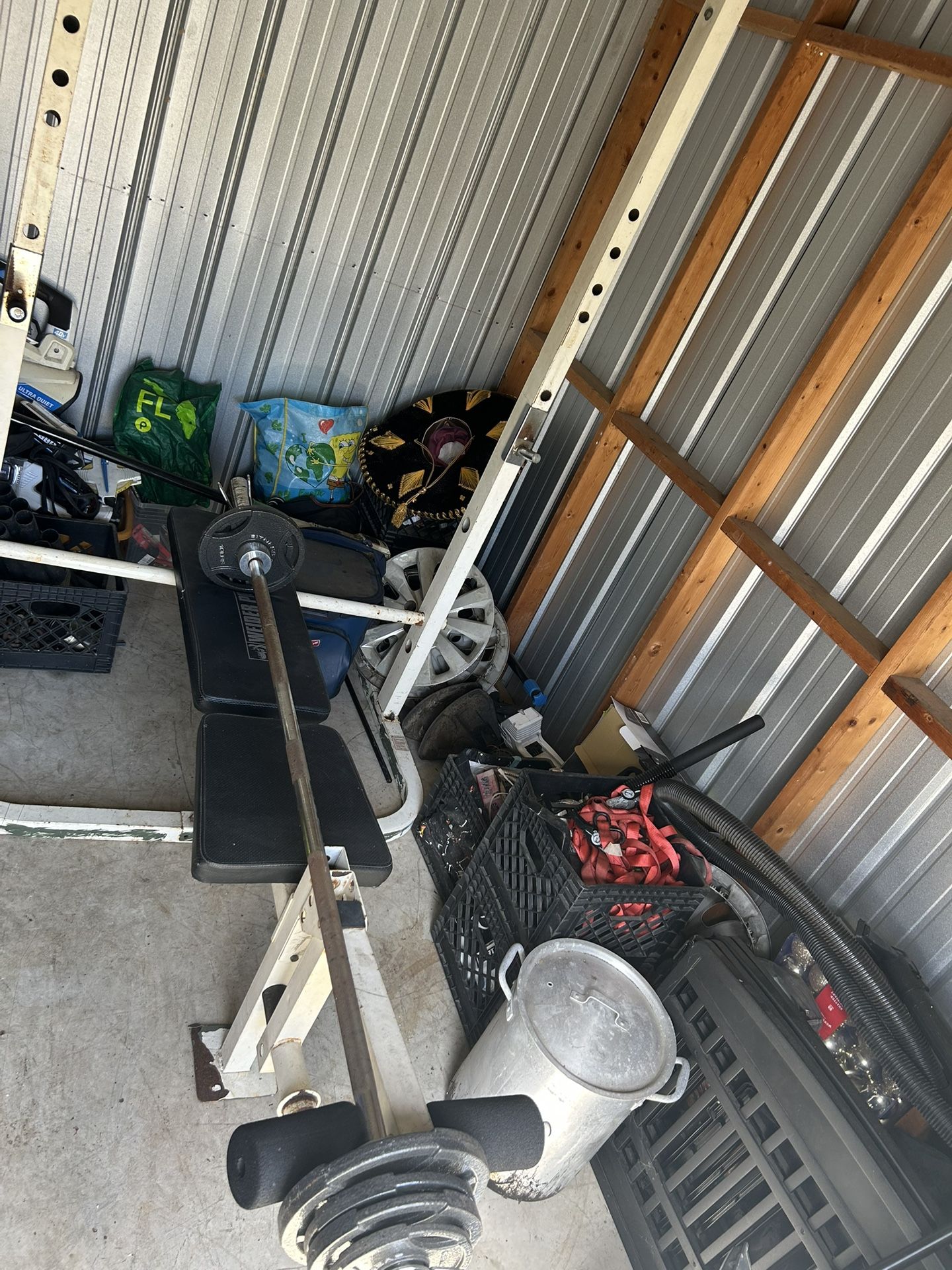 300 lbs Olympic Weight Set With Bench