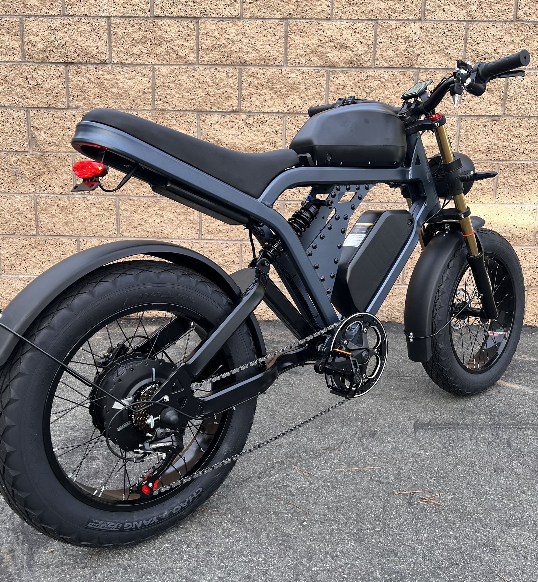 1500 Watt/ 2000 W Electric Dual Battery E-Bike, 40mph, Full Suspension