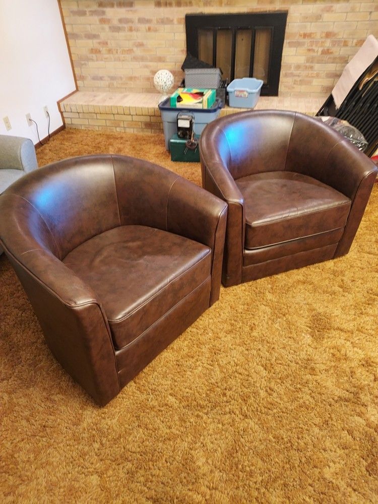 BROWN CHAIRS