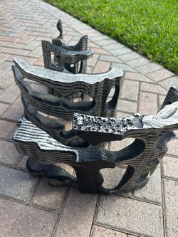 Abstract Metal Art Decor Set. Juego de Arte Decorativo Abstracto