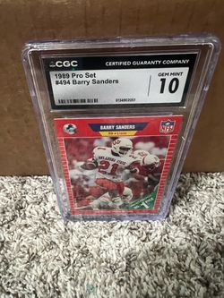 1989 Pro Set Barry Sanders Rookie CGC 10