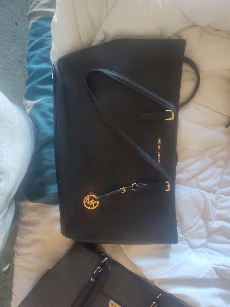 Big Leather Michael Kors Bag