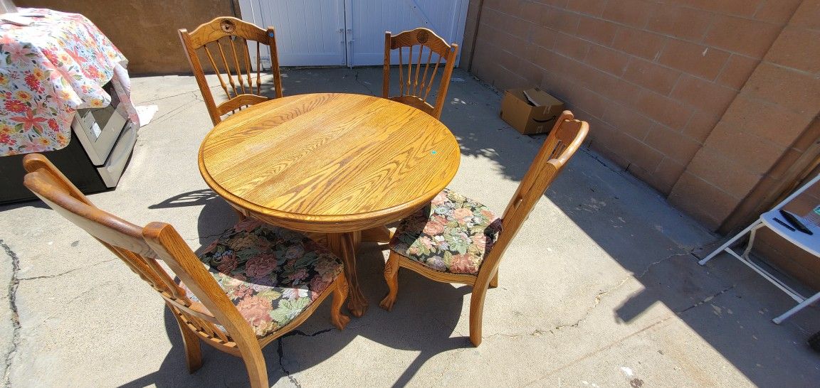 Wooden dining table set