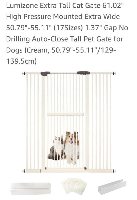 Extra Tall Pet Gate 61in H