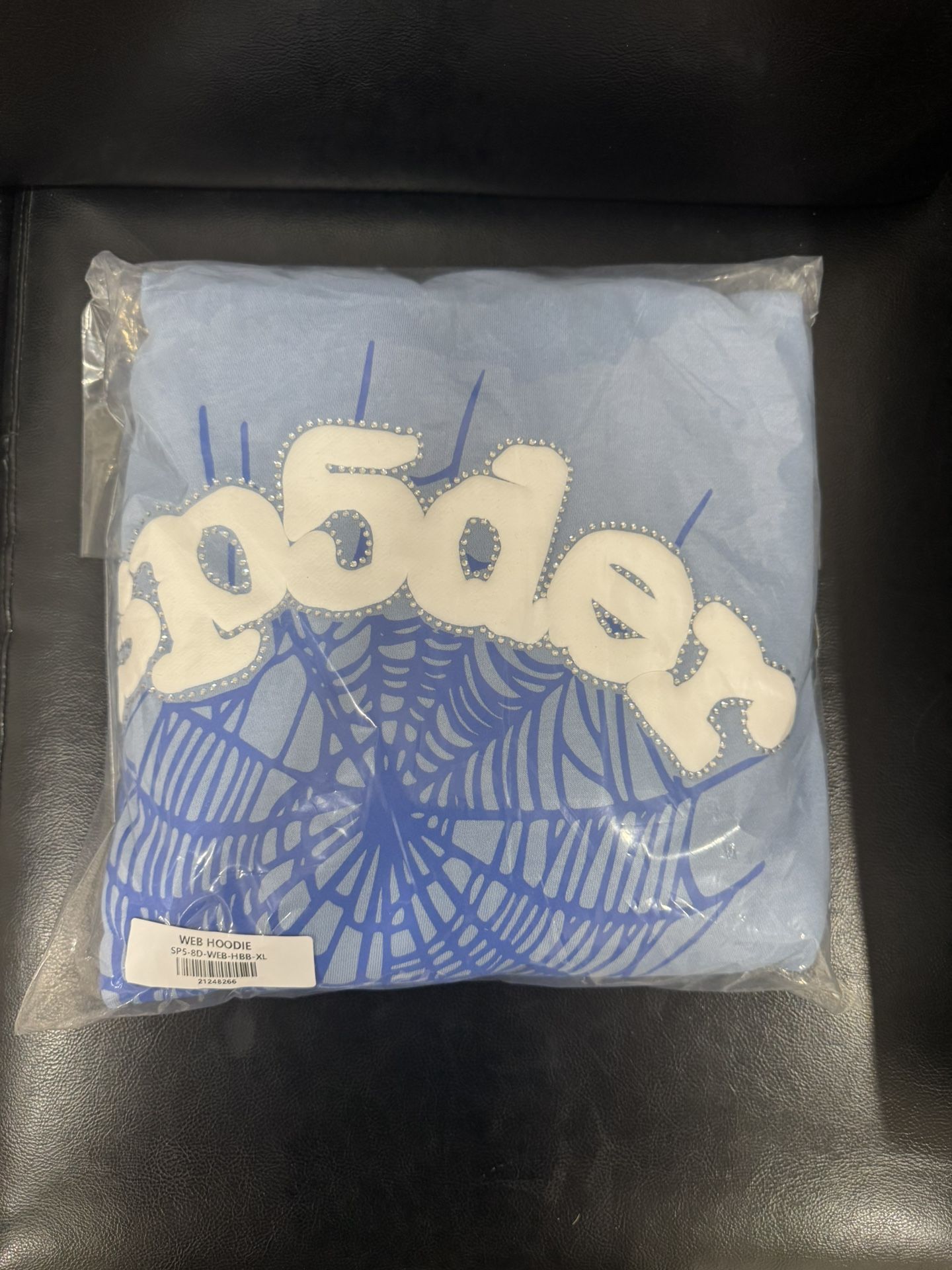 Sp5der Hoodie Light Blue