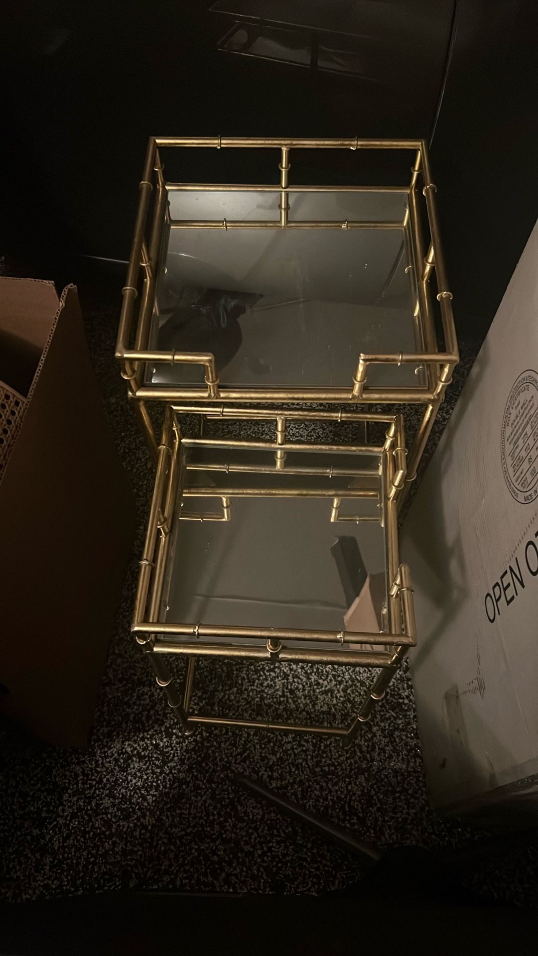 Matching Glass Tables