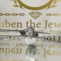 10K GOLD DIAMOND RING SET
