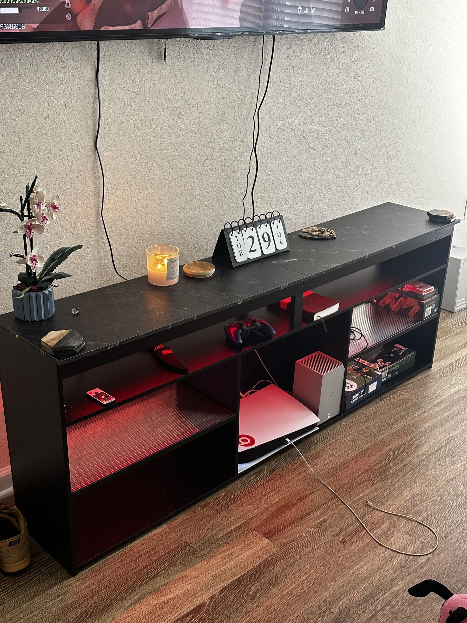 Tv Stand W/ Led Lights