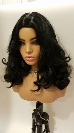 Long Black Wavy Wig