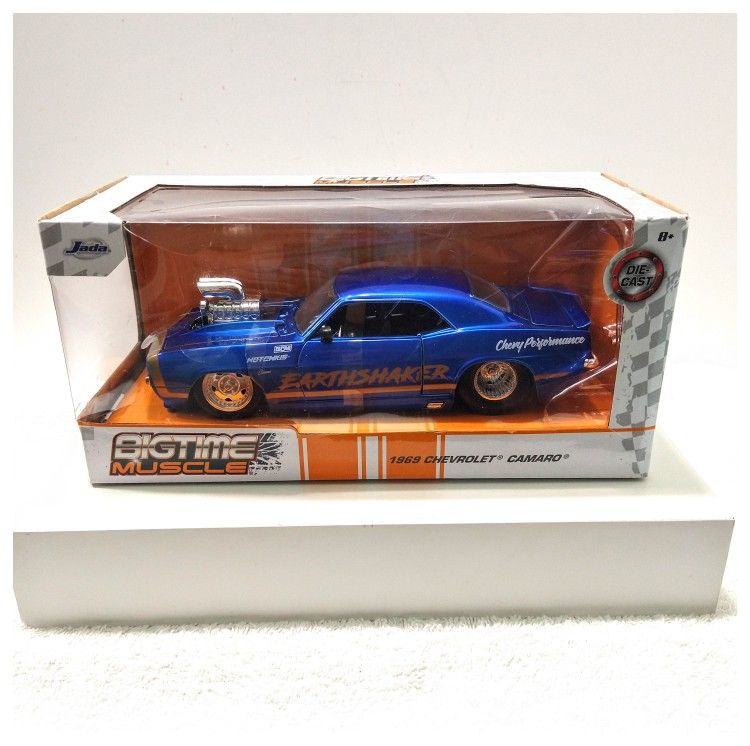 Jada Toys / Big Time Muscle  '1969 Chevrolet Camaro ~ EARTHSHAKER'  1:24 Scale *NEW*