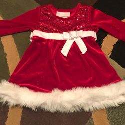 Red Christmas Baby Dress