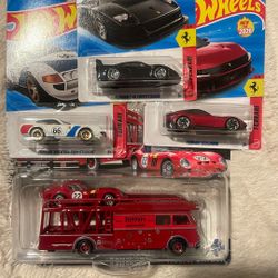 HOT WHEELS TRANSPORT FERRARI AND FERRARI LOT OF 3