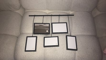 Black Multi-Frame Hanging Photo Display