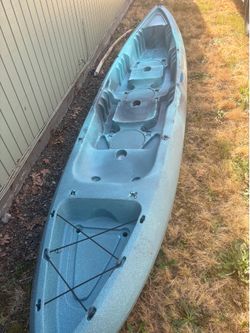 Kayak + paddles & ratchet straps for sale