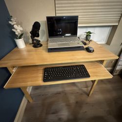 Scandinavian Wood desk and Fruitwood (MDF)  file cabinet