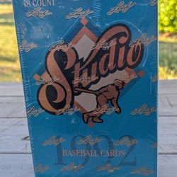 1992 Leaf Studio Baseball Cards Sealed Box 48 Count Vintage Collectible
