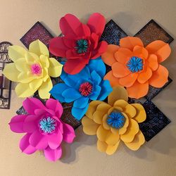 Flores de papel/ paper flowers 🌺