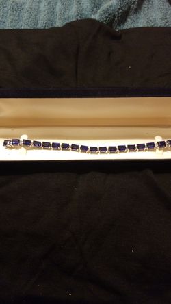 Saffire/Silver bracelet