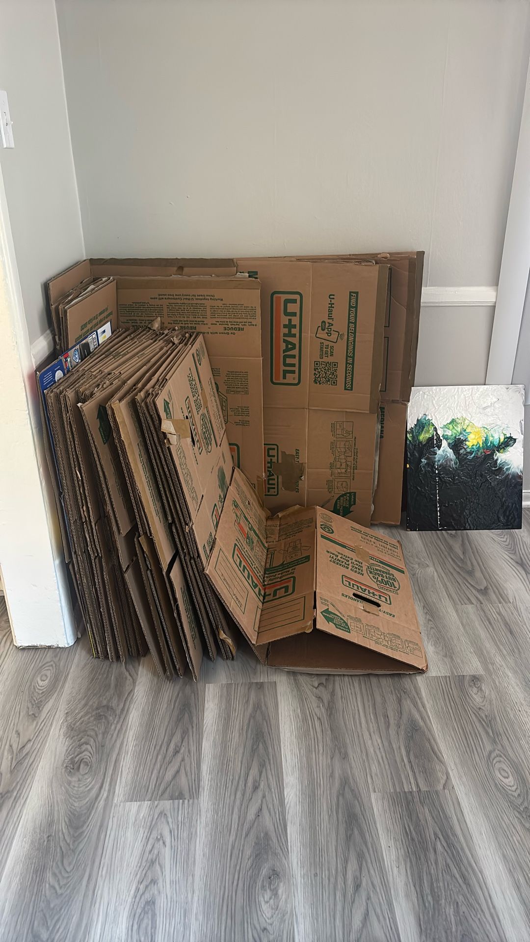 Moving boxes and some Tape