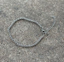 Bracelet Silver Tone Stainless Steel.