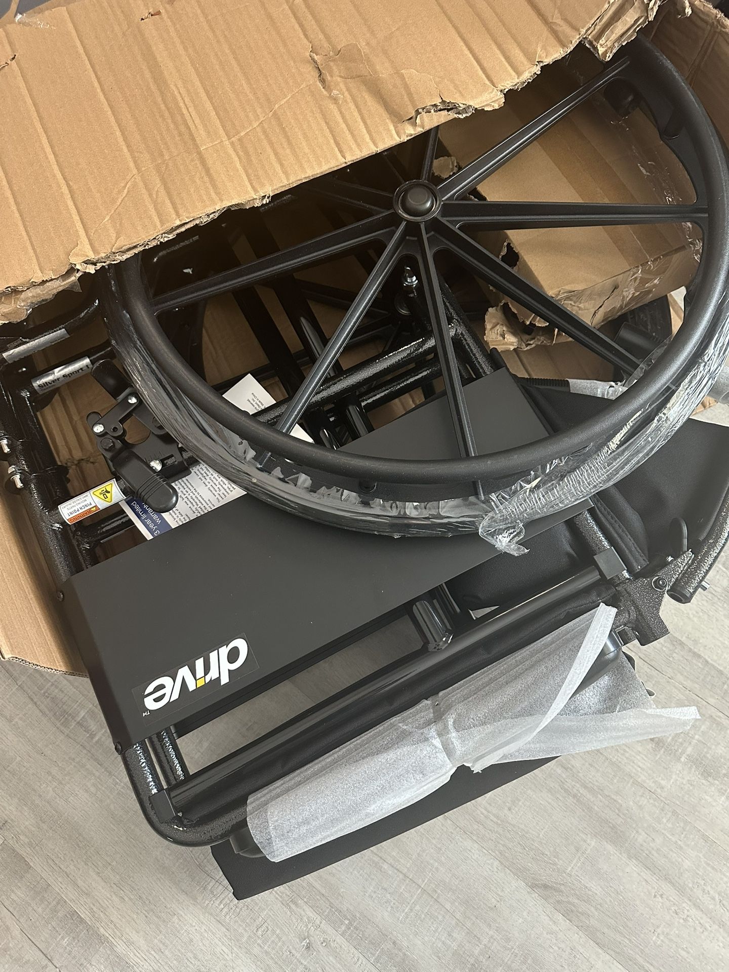 Silver Sport 1 Folding Transport Wheelchair/new