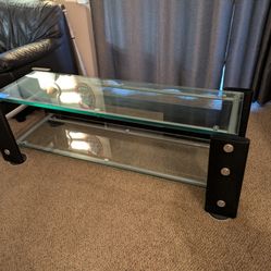 Low Profile Glass TV Stand 