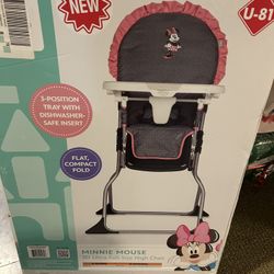 Brand New Minnie Mouse High Chair 