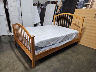 Queen bed and mattress