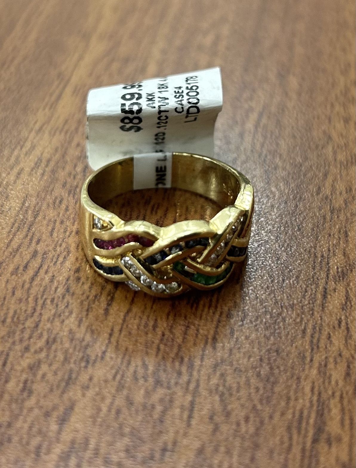 18kt Yellow Gold And Diamonds Ring