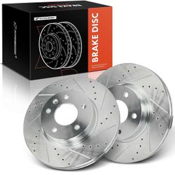 A-Premium 11.81 Inch (300mm) Front Vented Disc Brake Rotors