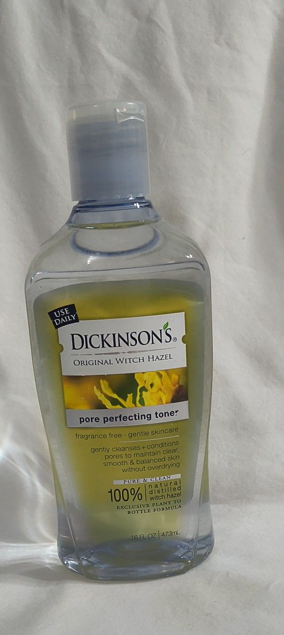 Dickinson's Original Witch Hazel Pore Perfecting Toner. Fragrance-free and gentle skincare. 16 oz.