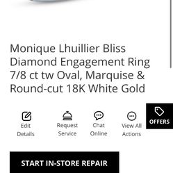 Monique Lhuillier Bliss Engagement Ring 
