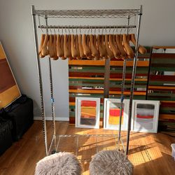 Clothes Rack And Stools