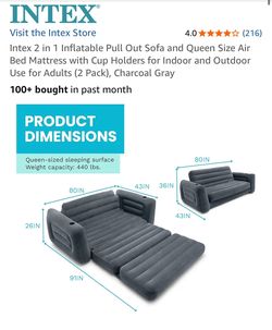 INTEX Inflatable pull out sofa