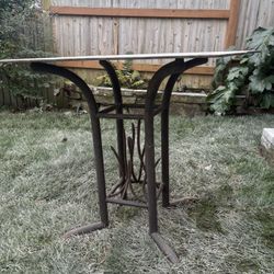 Outdoor Metal Bistro Table 
