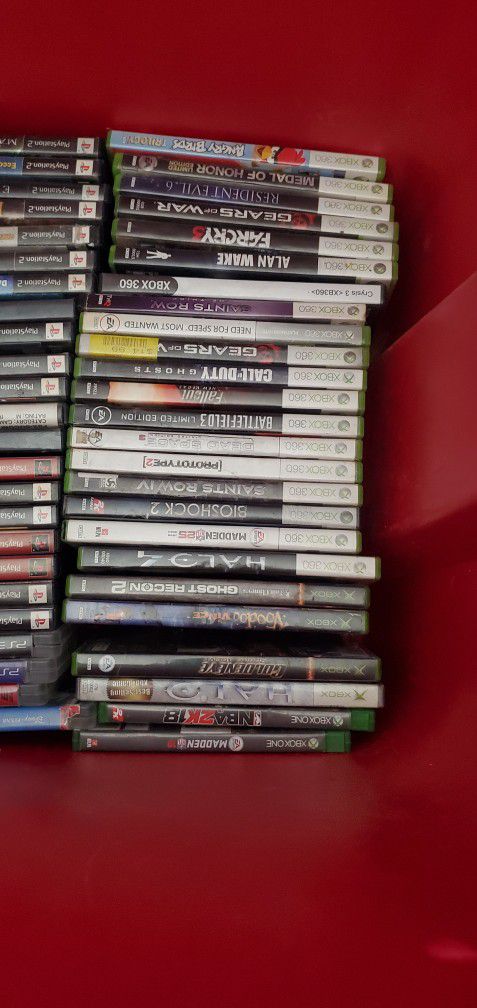 Games PS2, PS3, PS4, NIN DS, Xbox, Wii