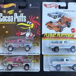 Hot Wheels Texas Drive Em Lot Of  4