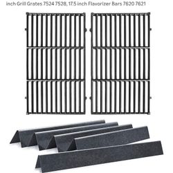 BBQ Grill Parts Weber Genesis 300 Series E & S 330, E310 E320 EP310 S310 Gas Grills (with Front Control 2011-2016), 19.5 inch Grill Grates 7524 