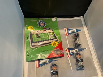 NFL New York Giants Mini Bobblehead Cake Topper Set