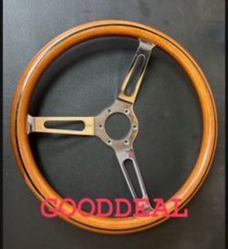 360mm Wood Steering Wheel Racing Classic