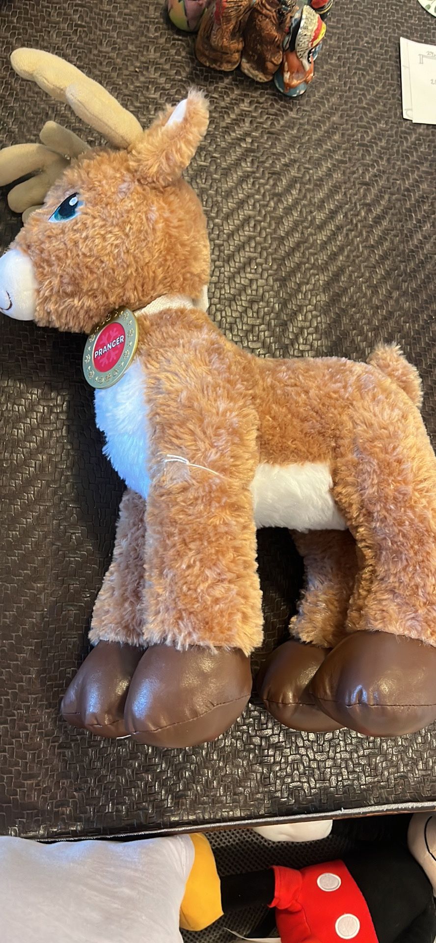 Build a Bear Workshop Rudolph Reindeer Friend Prancer W/ Collar